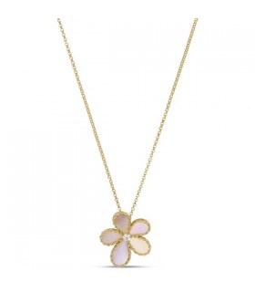 Roberto Coin Jasmine necklace with diamonds and MOP - ADV777CL3646