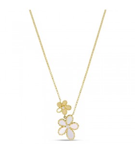Roberto Coin Jasmine necklace with diamonds and MOP - ADV777CL3713