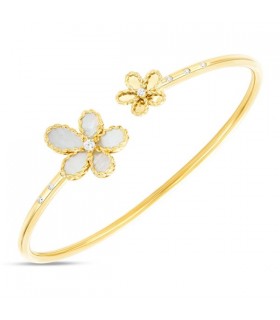 Roberto Coin Jasmine bangle with diamonds and MOP - ADV777BA3733