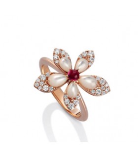 Roberto Coin Tiare diamond ring with MOP - ADV888RI2633_13