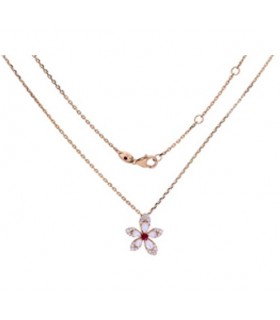 Roberto Coin Tiare necklace with diamonds and MOP - ADV888CL2633