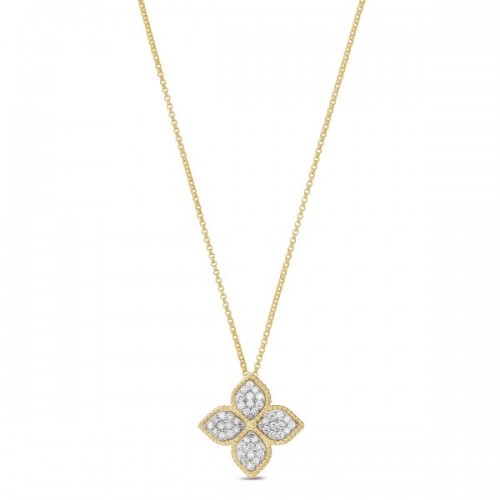 Roberto Coin Princess Flower Pendant with diamonds - ADR777CL0652