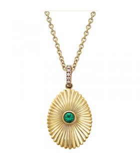 Fabergé Heritage Forever Mini Fluted Emerald Pendant - 4364