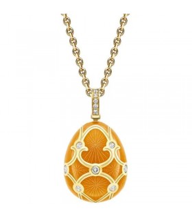 Fabergé Heritage 18ct gold diamond Orange petite egg pendant - 4360