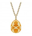 Fabergé Heritage 18ct gold diamond Orange petite egg pendant - 4360