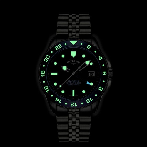 Rotary Seamatic blue 300 GMT automic watch 42mm - RGB10005/04