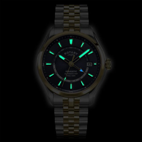 Rotary Seamatic 100 GMT automatic watch 40mm - RGB10042/05