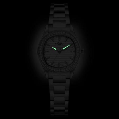 Rotary Brilliance White cz Quartz Watch 28MM - RLB10019/01