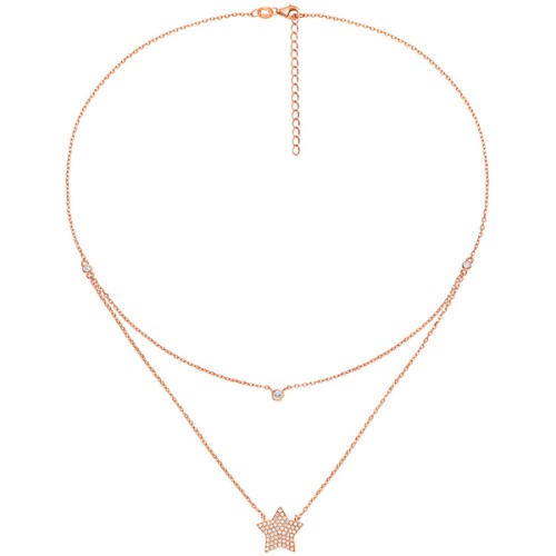 Folli Follie Stories Rose Vermeil and CZ Necklace - 5020.3622