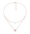 Folli Follie Stories Rose Vermeil and CZ Necklace - 5020.3622