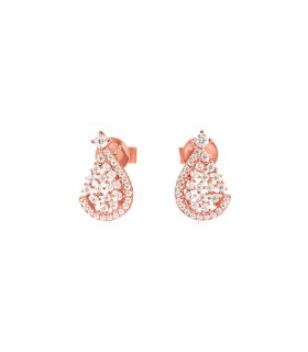 Folli Follie Sparkle Chic Rose and CZ earrings - 5040.3059