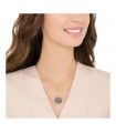 Swarovski Ginger Layered Pendant, blue, Gold Plated - 5273012