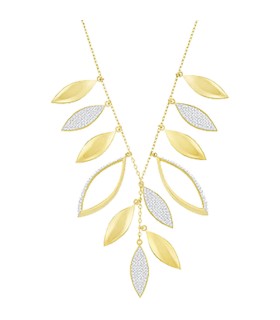 Swarovski Grape Necklace, White, Gold Plated - 5264816